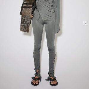 Acne studios grey stacked leggings